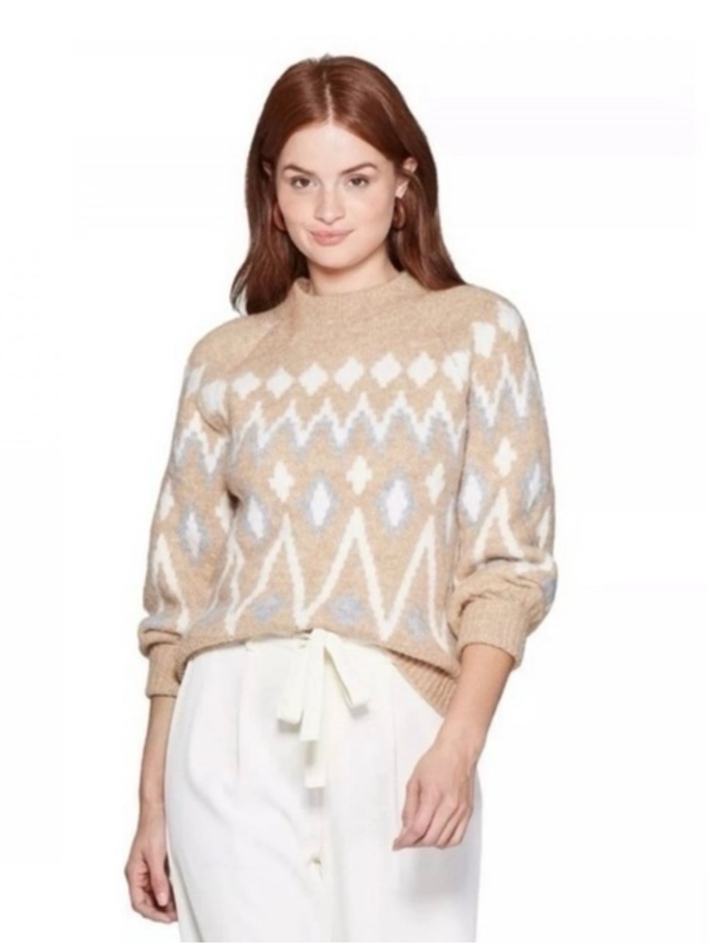 a new day Fair Isle Pullover Sweater